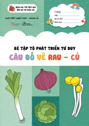 bé tập tô phát triển tư duy - câu đố về rau củ - Ảnh 2