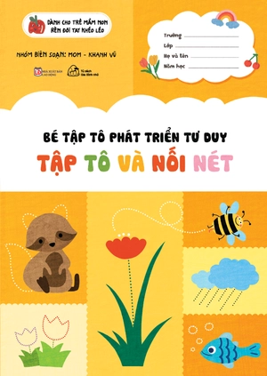 bé tập tô phát triển tư duy - tập tô và nối nét - Ảnh 2