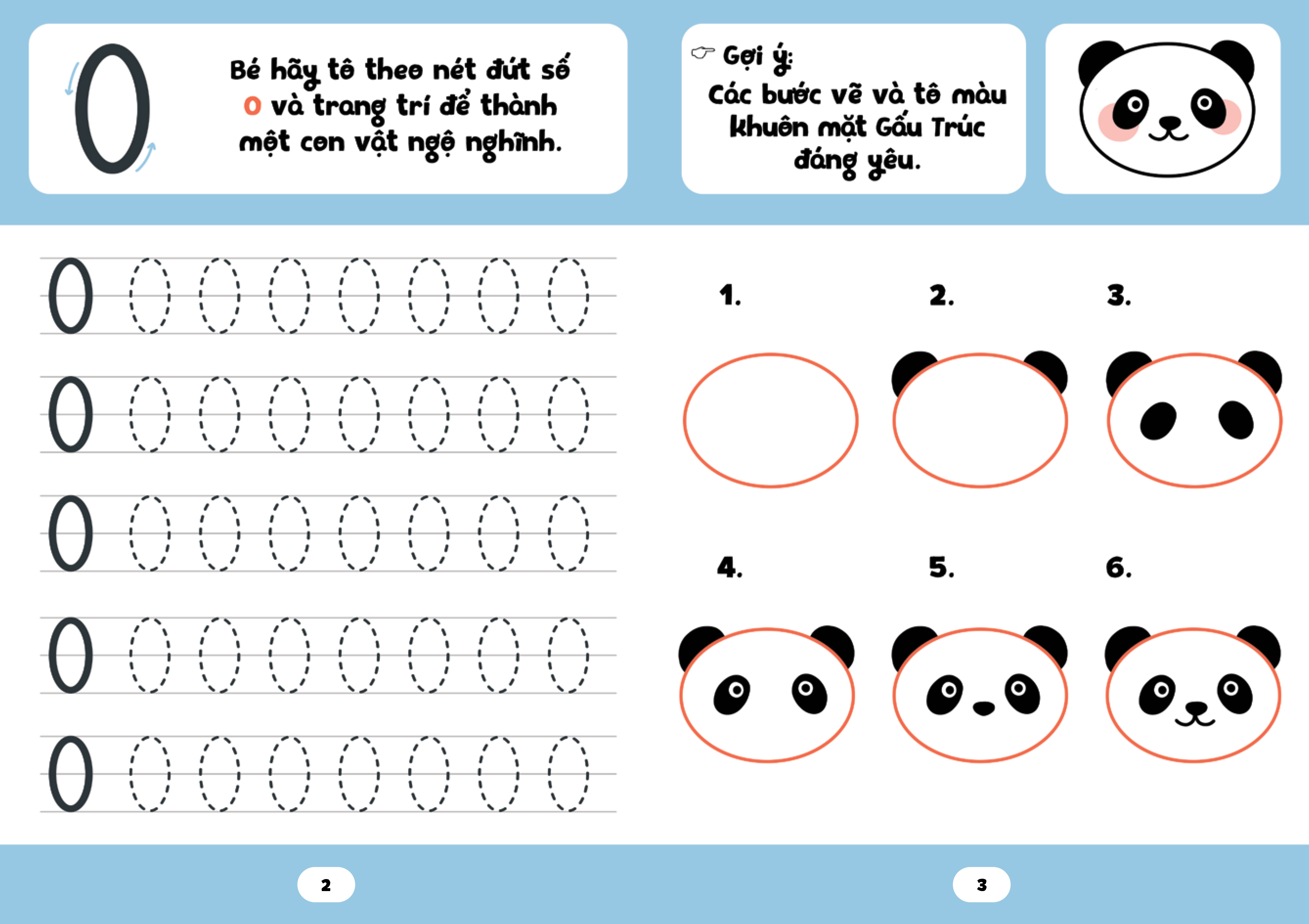 bé tập tô phát triển tư duy - thuộc số nhanh - vẽ tranh đẹp - Ảnh 3