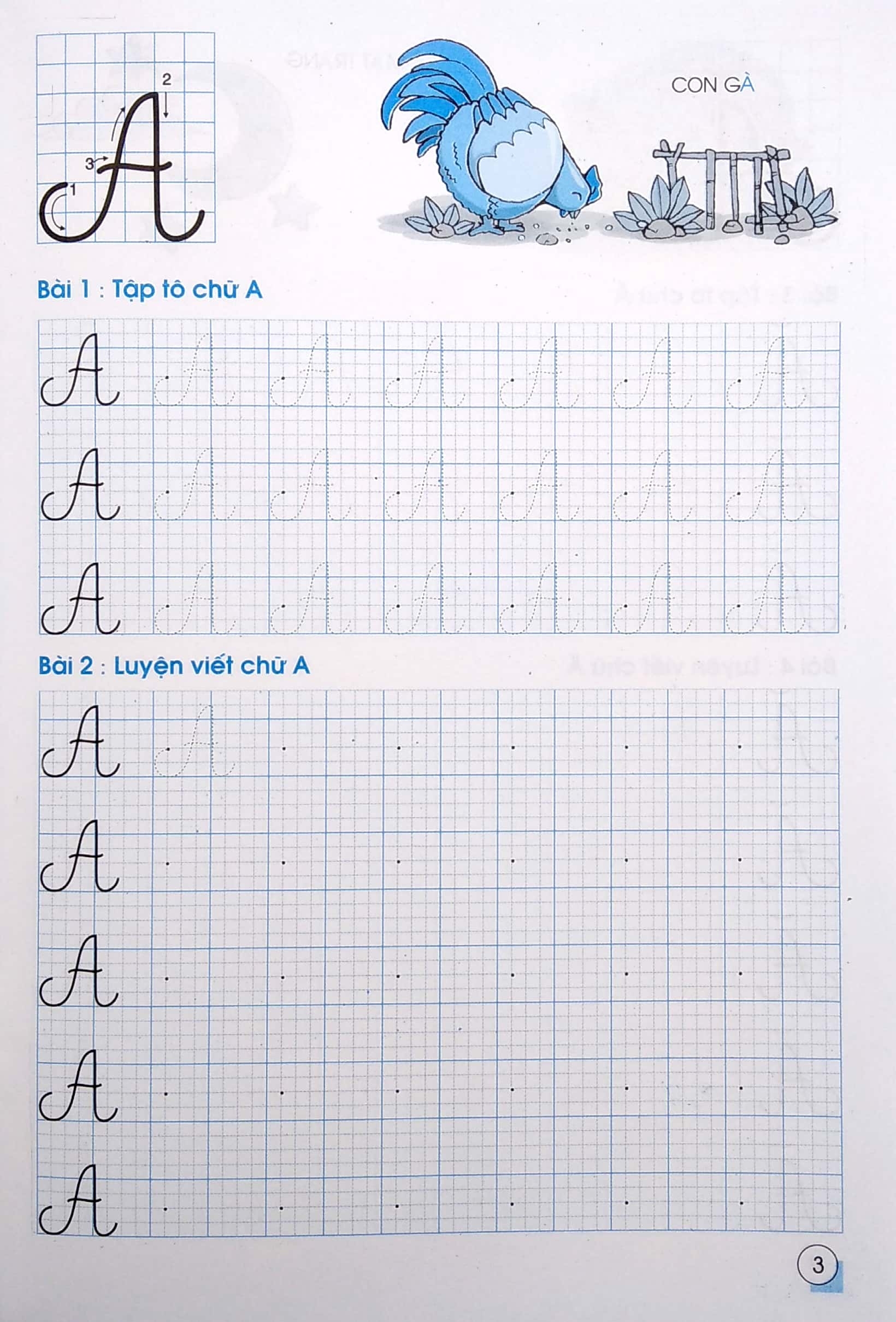 bé tập viết chữ - bé làm quen chữ hoa - Ảnh 5