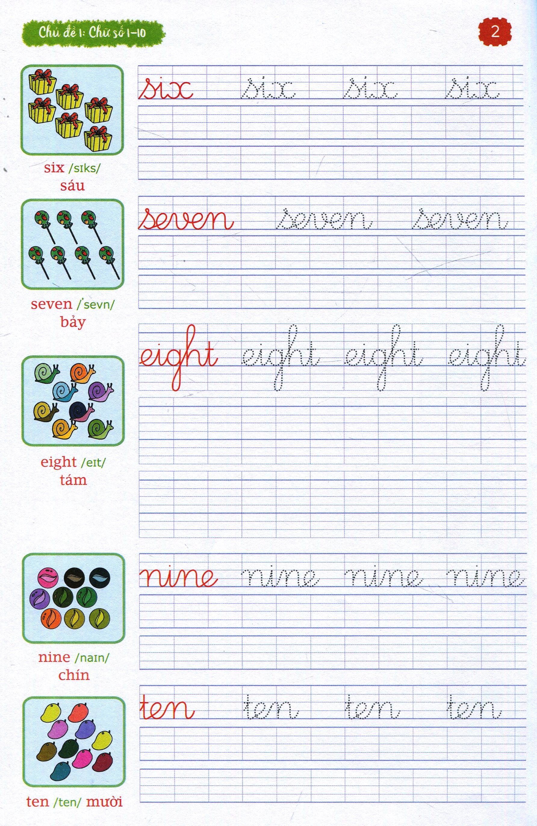 bé tập viết chữ đẹp tiếng anh 1 (khổ nhỏ) - Ảnh 4