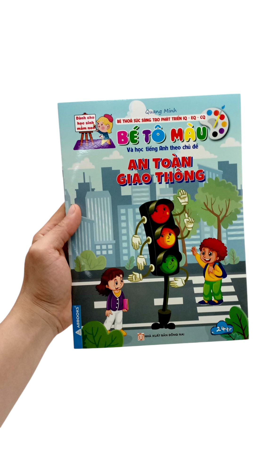 bé thỏa sức sáng tạo phát triển iq-eq-cq - bé tô màu và học tiếng anh theo chủ đề - an toàn giao thông - Ảnh 7