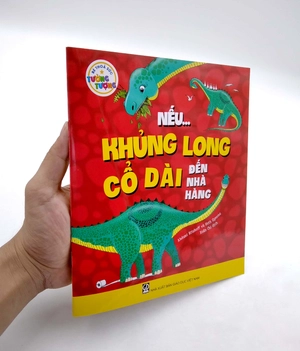 bé thỏa sức tưởng tượng - nếu...khủng long cổ dài đến nhà hàng - Ảnh 7