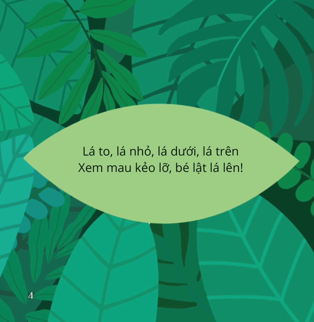 bé thông minh - đóng mở kì diệu - bên dưới chiếc lá - bìa cứng - Ảnh 4