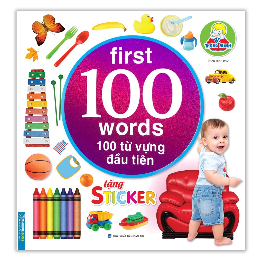bé thông minh first 100 words - 100 từ vựng đầu tiên (tái bản) - Ảnh 2