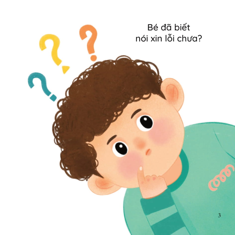 bé thông minh - những tiếng đầu đời - bé nói xin lỗi - bìa cứng - Ảnh 3