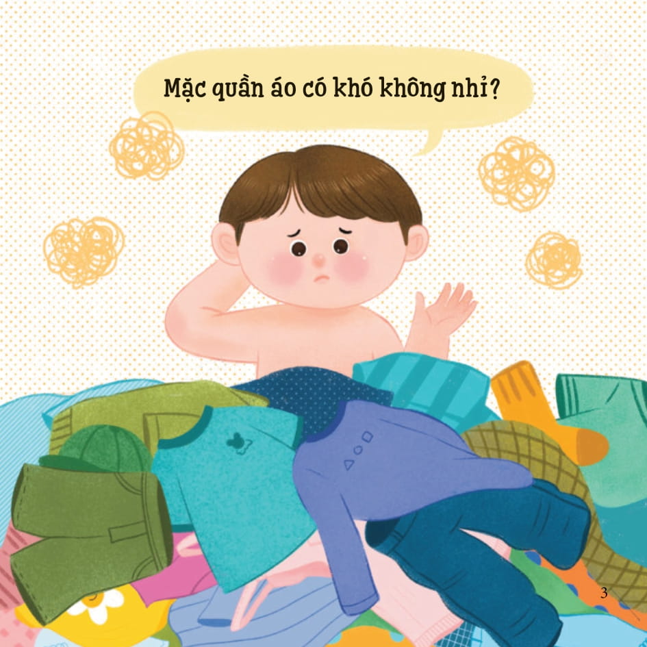 bé thông minh - sinh hoạt hằng ngày - mặc quần áo không khó! - bìa cứng - Ảnh 3