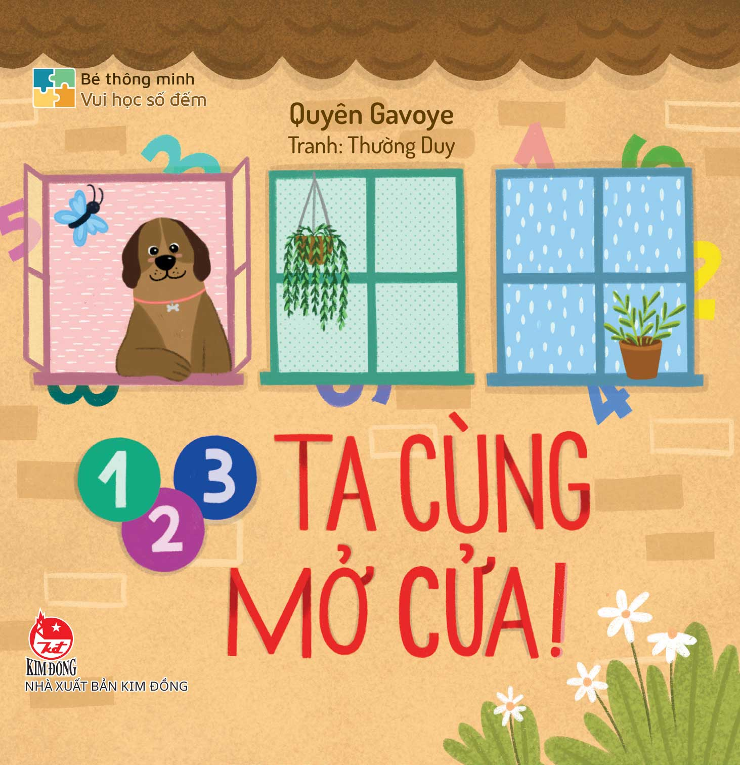 bé thông minh - vui học số đếm - 1, 2, 3 ta cùng mở cửa! - bìa cứng - Ảnh 2