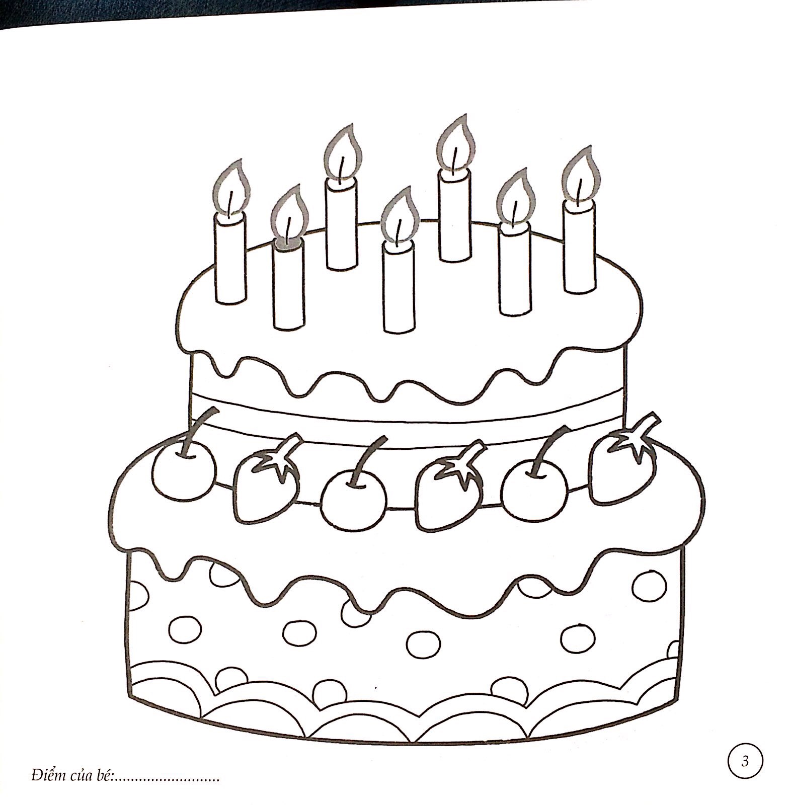 bé tô màu - bánh kem xinh xắn - Ảnh 3