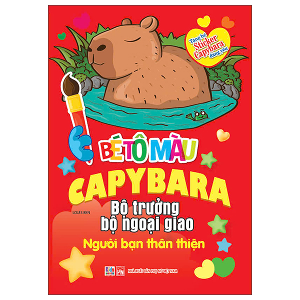 bé tô màu capybara - bộ trưởng bộ ngoại giao - người bạn thân thiện