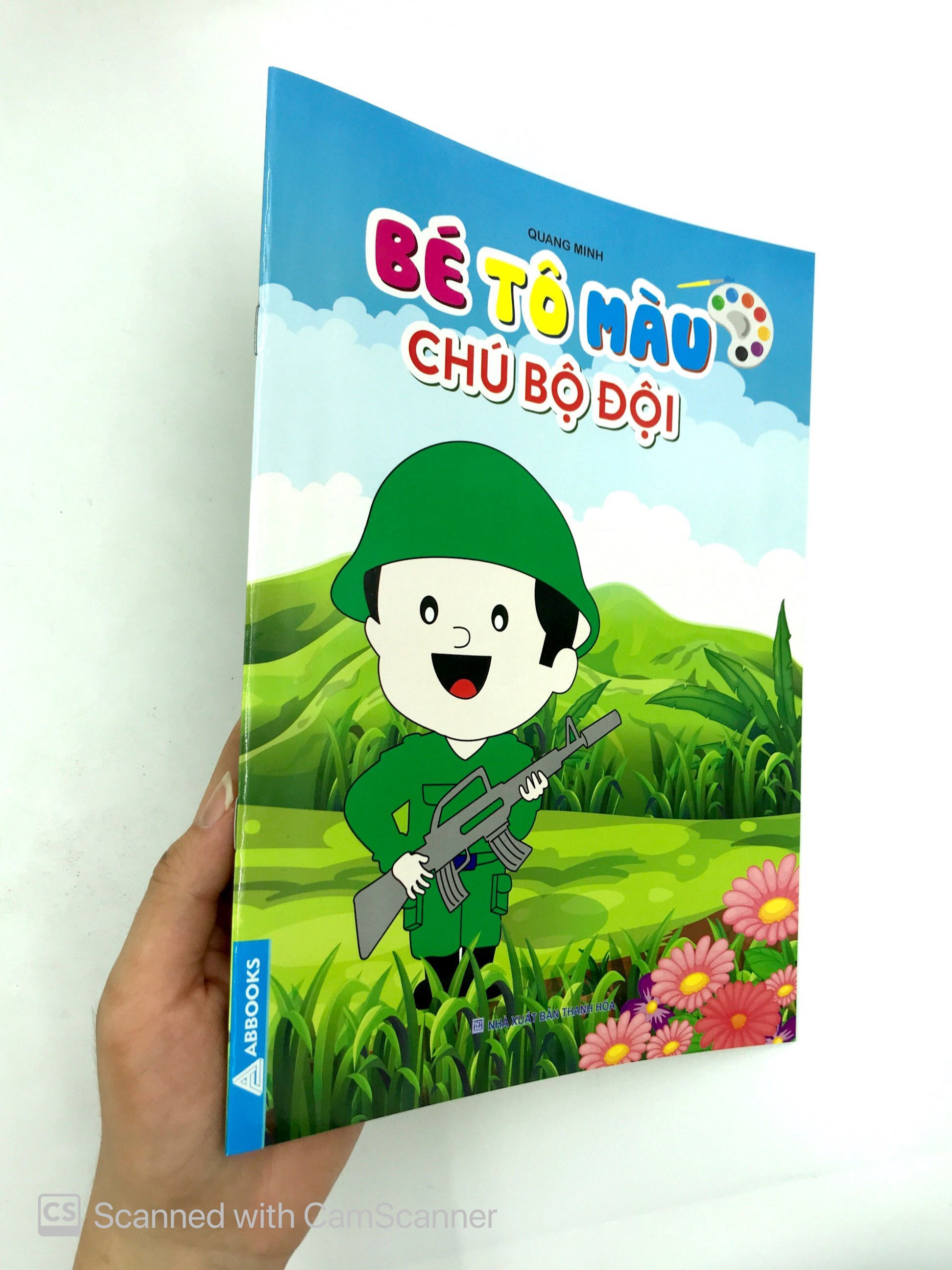 bé tô màu chú bộ đội - Ảnh 8