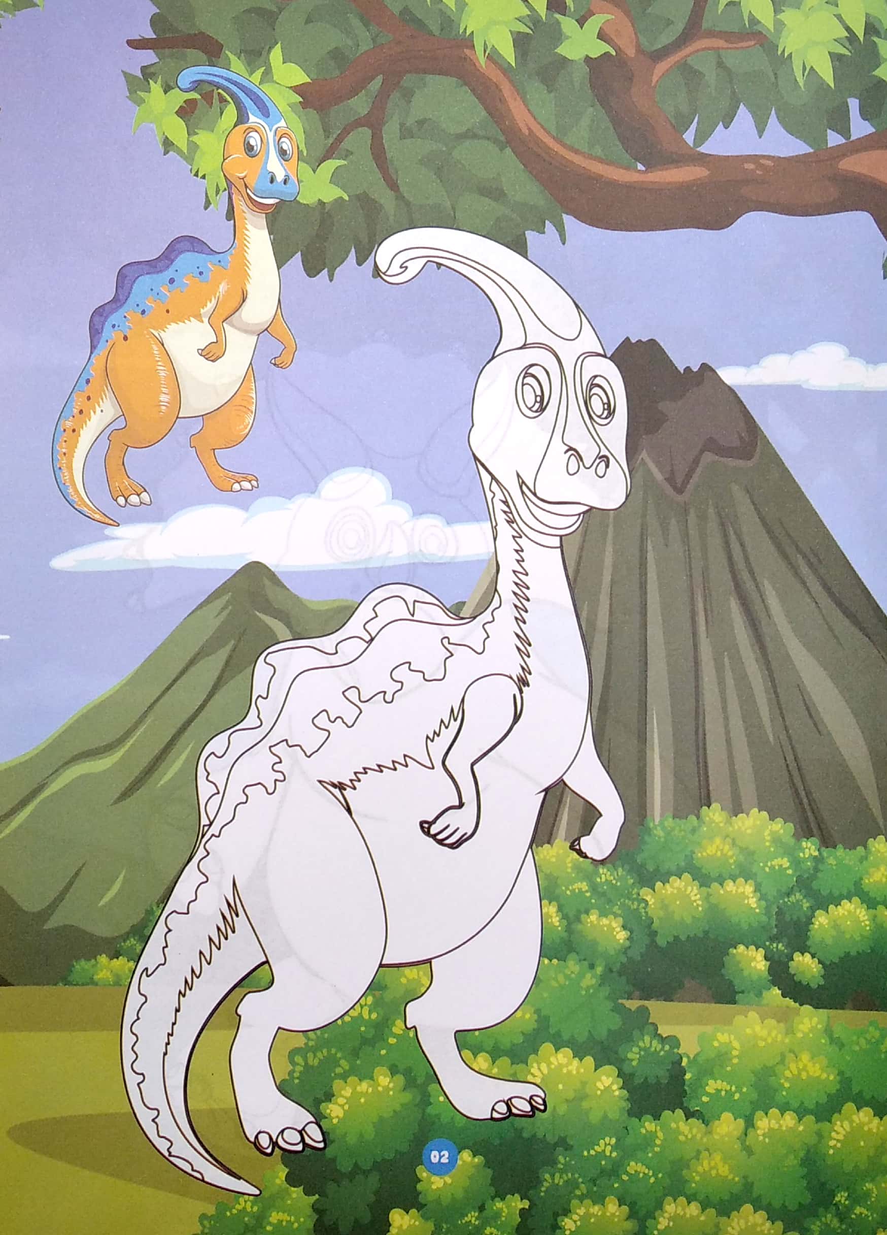 bé tô màu - dino party - Ảnh 4