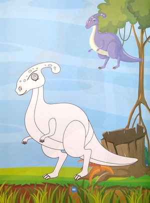 bé tô màu - dino saurs - Ảnh 4
