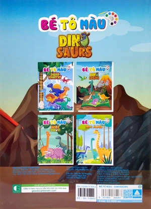 bé tô màu - dino saurs - Ảnh 6