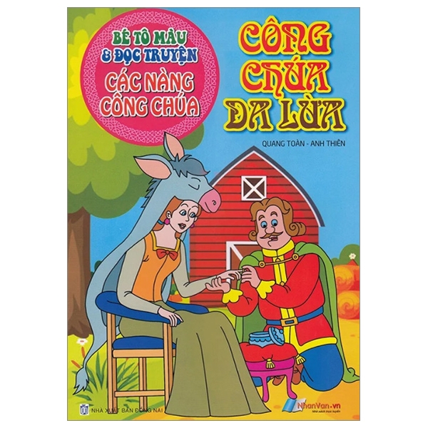 bé tô màu & đọc truyện các nàng công chúa - công chúa da lừa