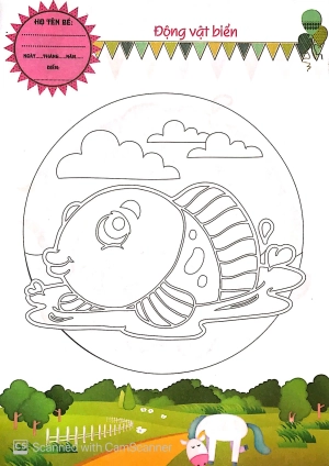 bé tô màu động vật biển - Ảnh 4
