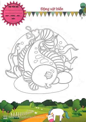 bé tô màu động vật biển - Ảnh 6