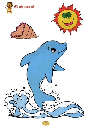 bé tô màu - động vật dưới nước - Ảnh 4
