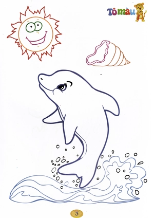 bé tô màu - động vật dưới nước - Ảnh 5