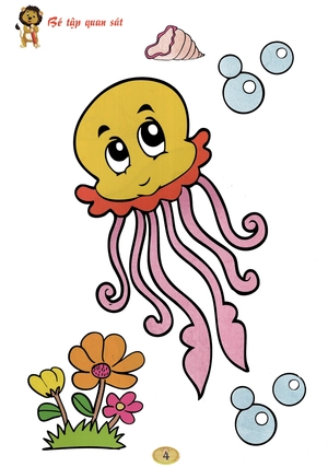 bé tô màu - động vật dưới nước - Ảnh 6