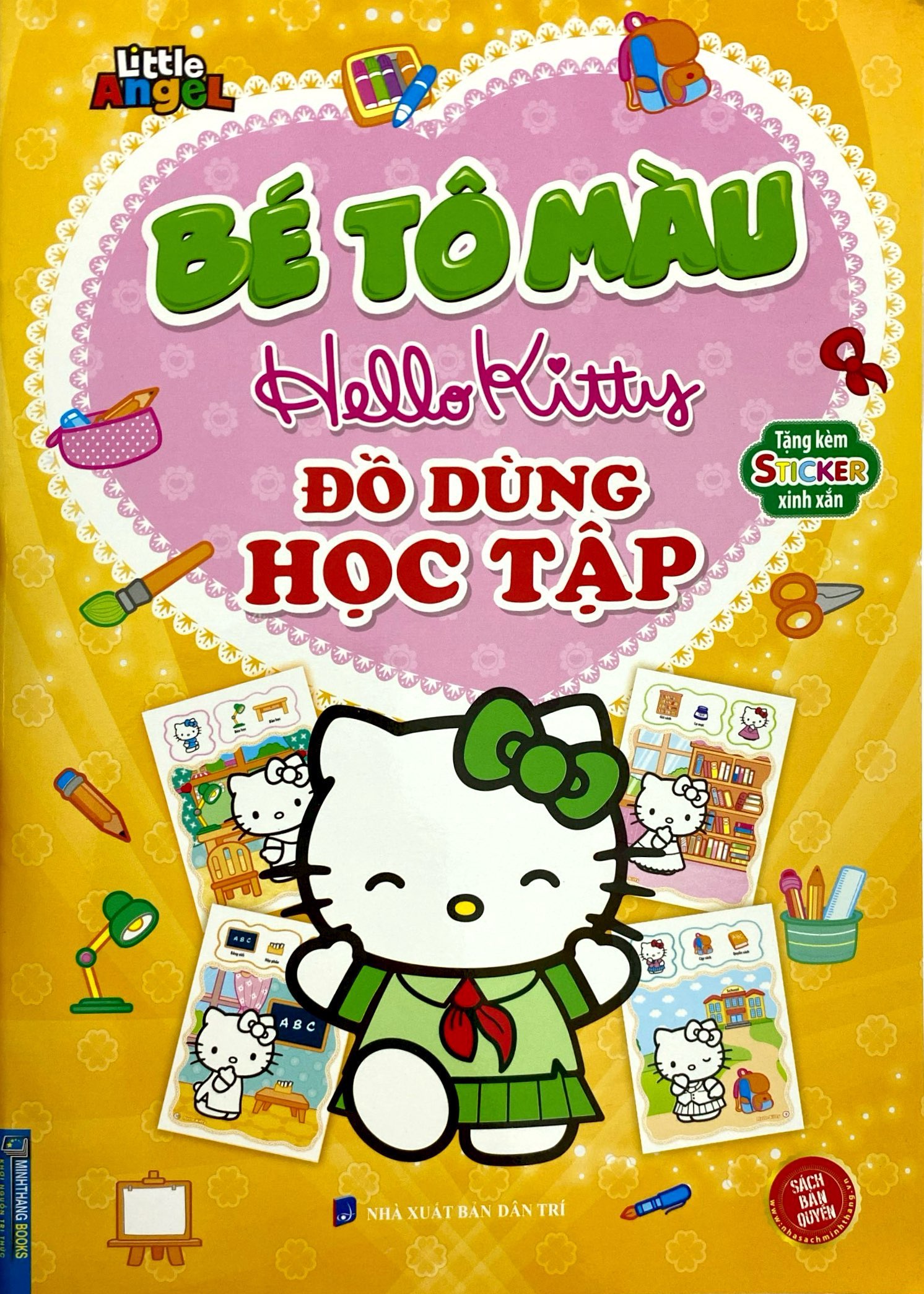 bé tô màu hello kitty - đồ dùng học tập - Ảnh 2