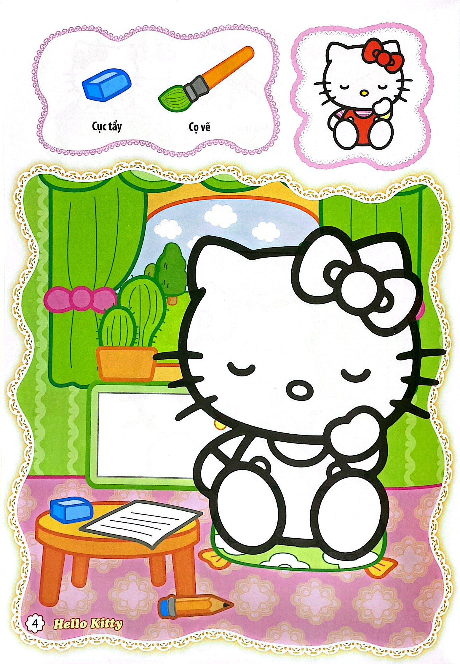 bé tô màu hello kitty - đồ dùng học tập - Ảnh 4