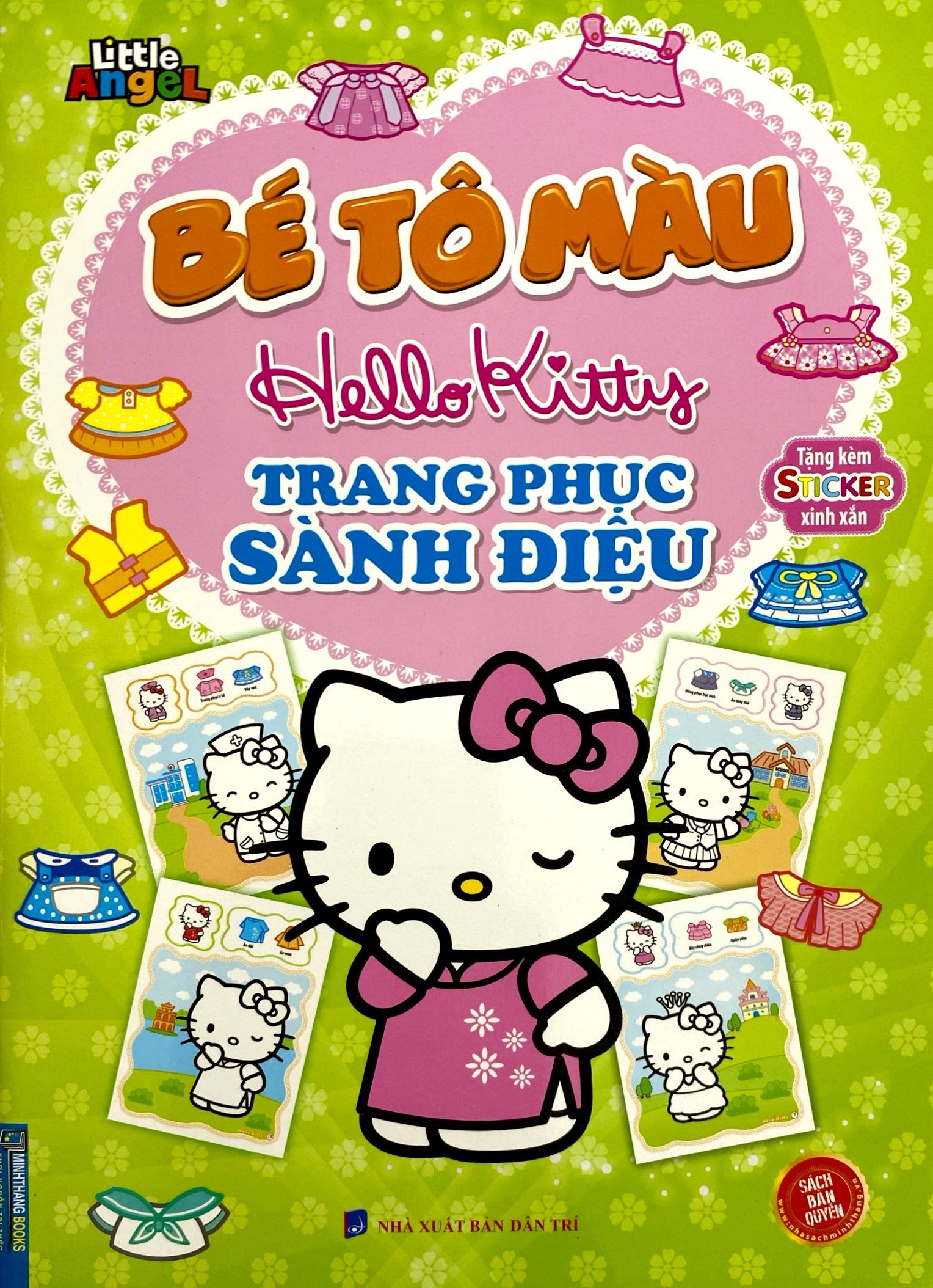 bé tô màu hello kitty - trang phục sành điệu - Ảnh 2