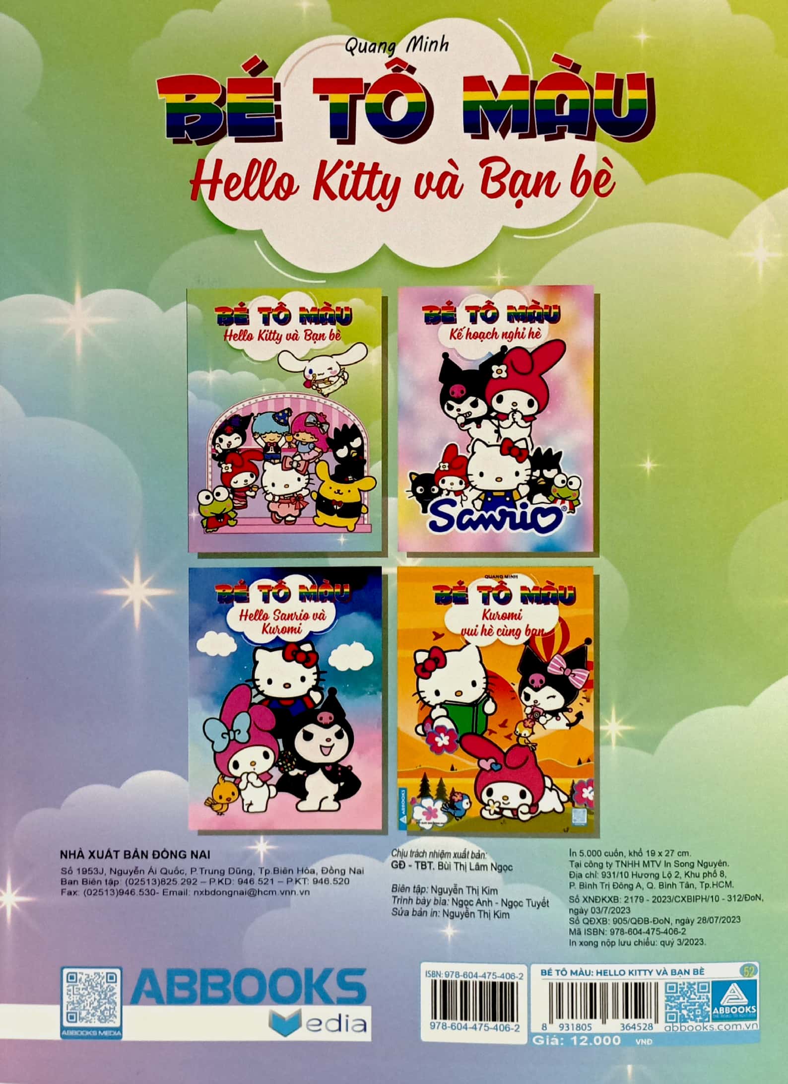 bé tô màu - hello kitty và bạn bè - Ảnh 6