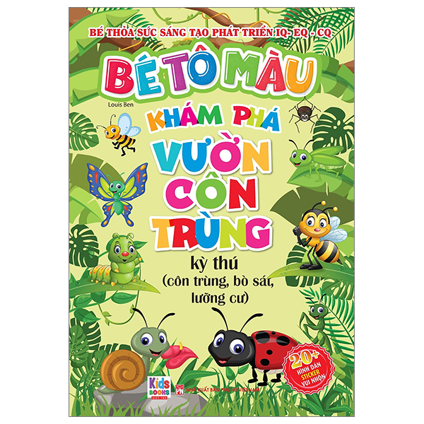 bé tô màu - khám phá vườn côn trùng kì thú