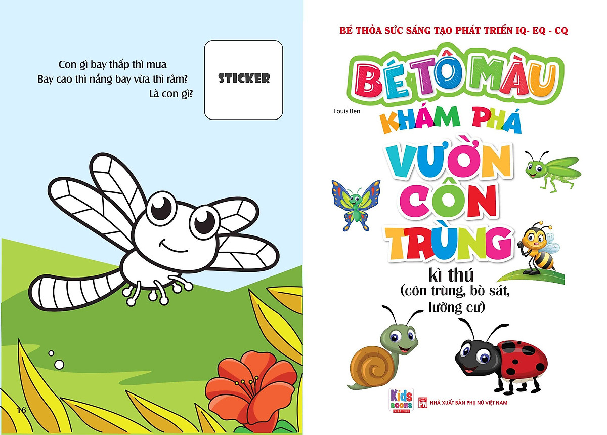 bé tô màu - khám phá vườn côn trùng kì thú - Ảnh 3