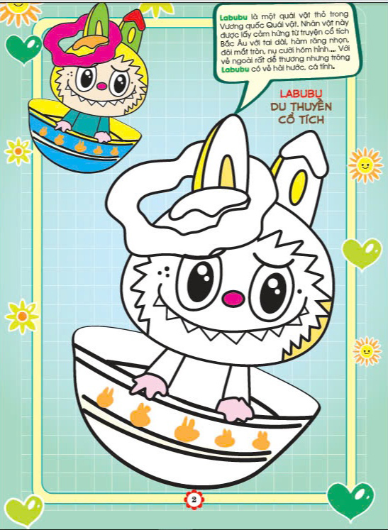 bé tô màu labubu chiến binh quái vật - Ảnh 4
