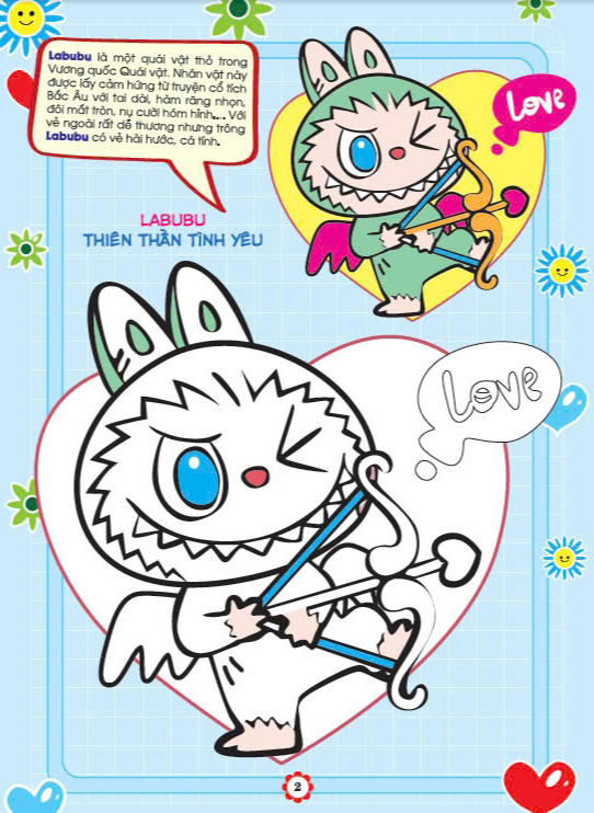 bé tô màu labubu dịu dàng và lãng mạn - Ảnh 3