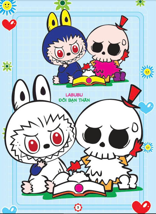 bé tô màu labubu dịu dàng và lãng mạn - Ảnh 4