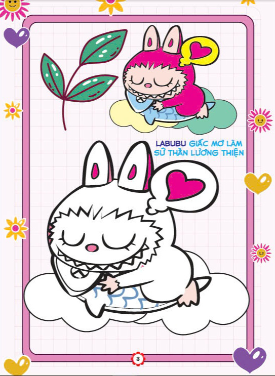 bé tô màu labubu hài hước và cá tính - Ảnh 5