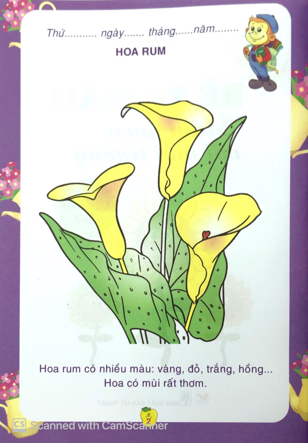 bé tô màu & làm quen với môi trường - các loài hoa - Ảnh 3