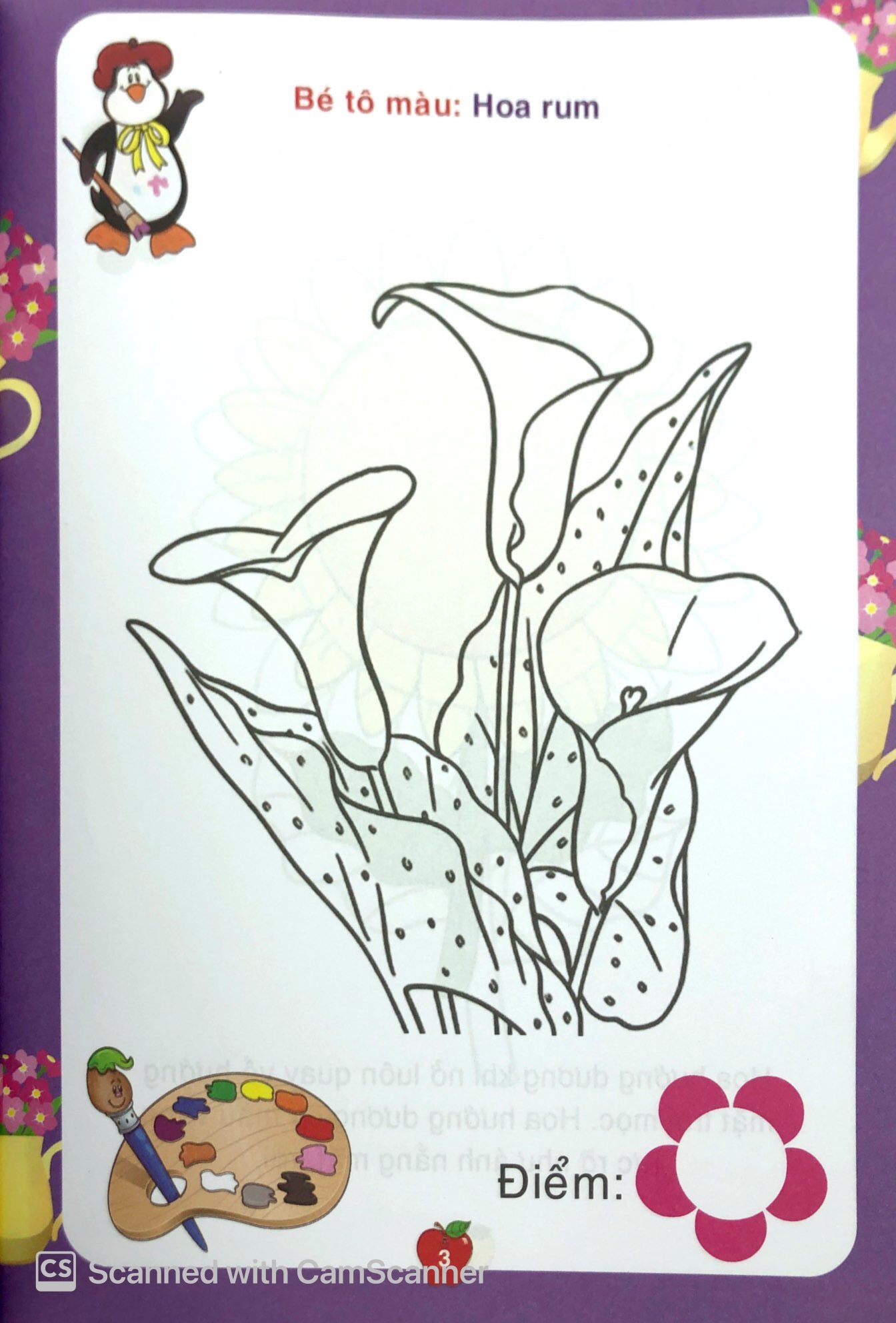 bé tô màu & làm quen với môi trường - các loài hoa - Ảnh 4