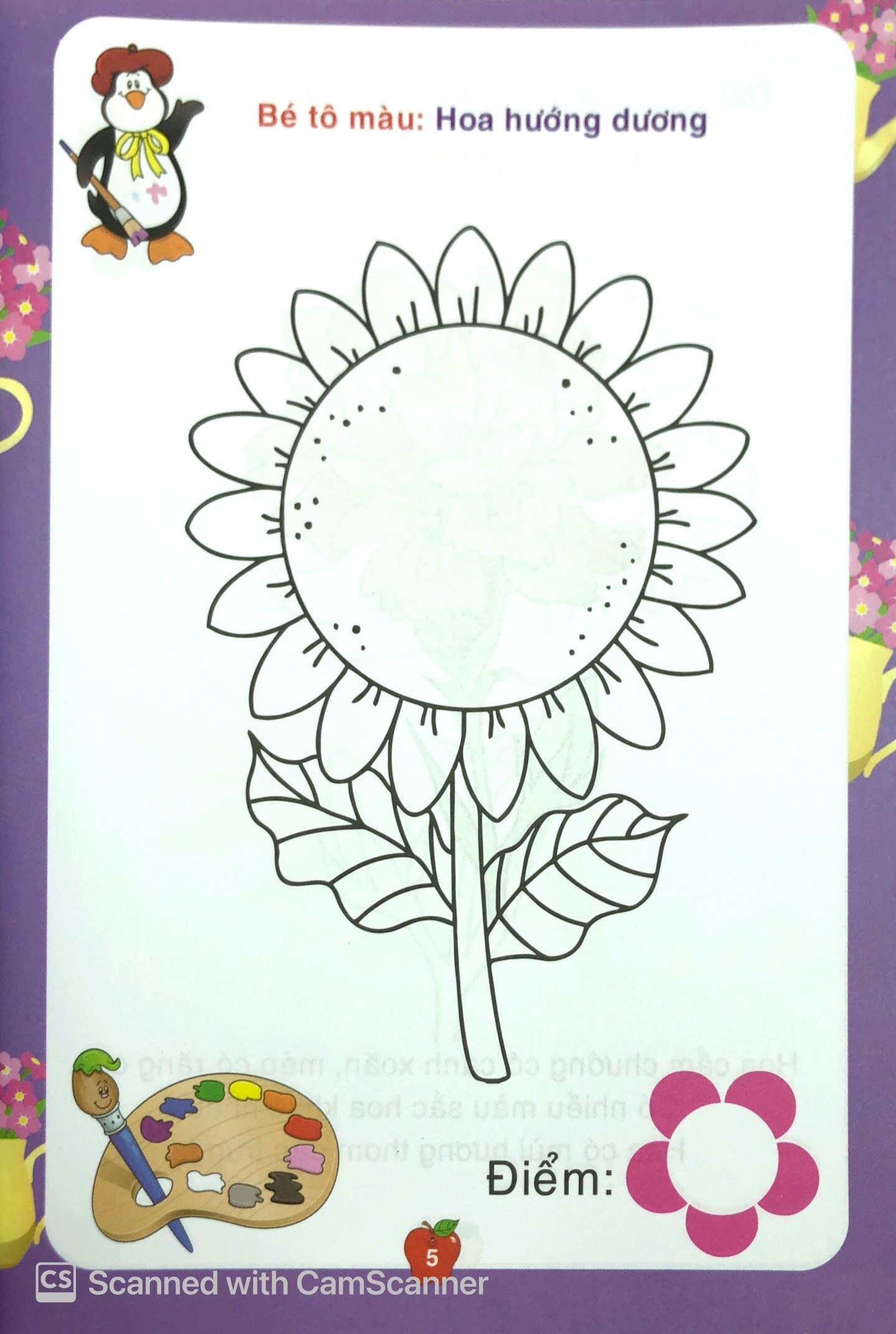 bé tô màu & làm quen với môi trường - các loài hoa - Ảnh 6