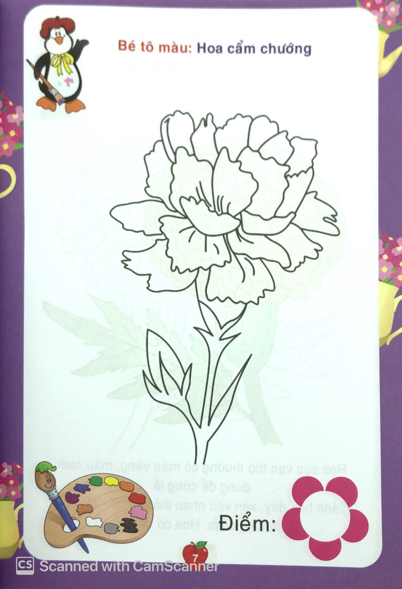 bé tô màu & làm quen với môi trường - các loài hoa - Ảnh 8