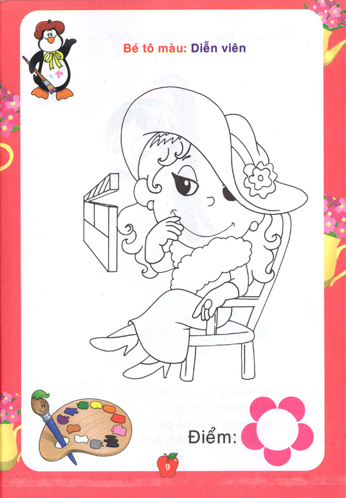 bé tô màu & làm quen với môi trường - nghề nghiệp - Ảnh 10