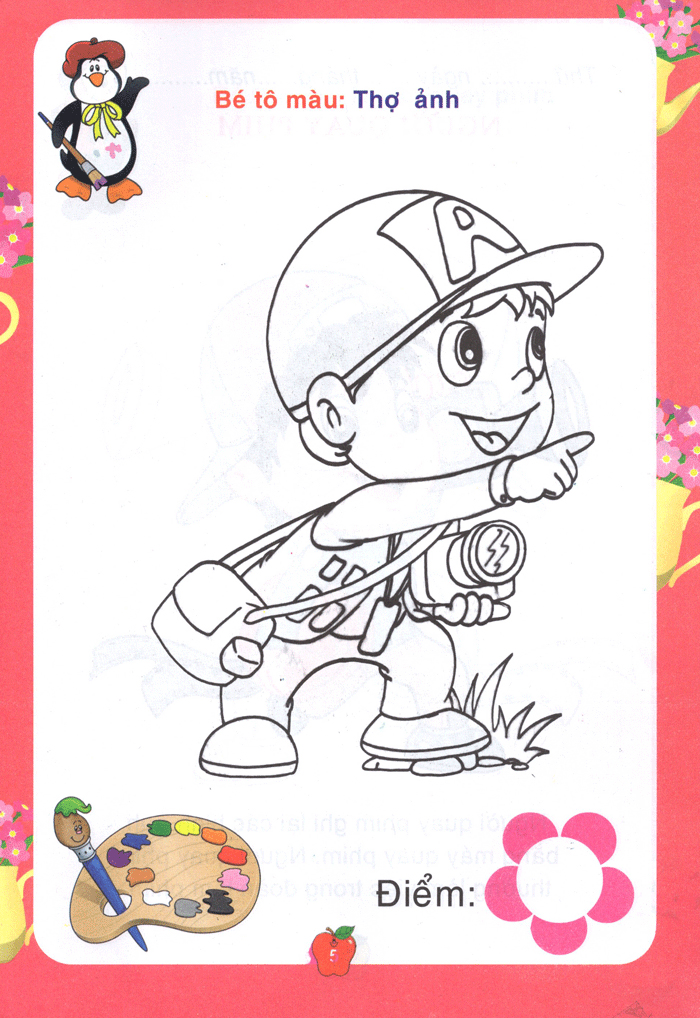 bé tô màu & làm quen với môi trường - nghề nghiệp - Ảnh 6