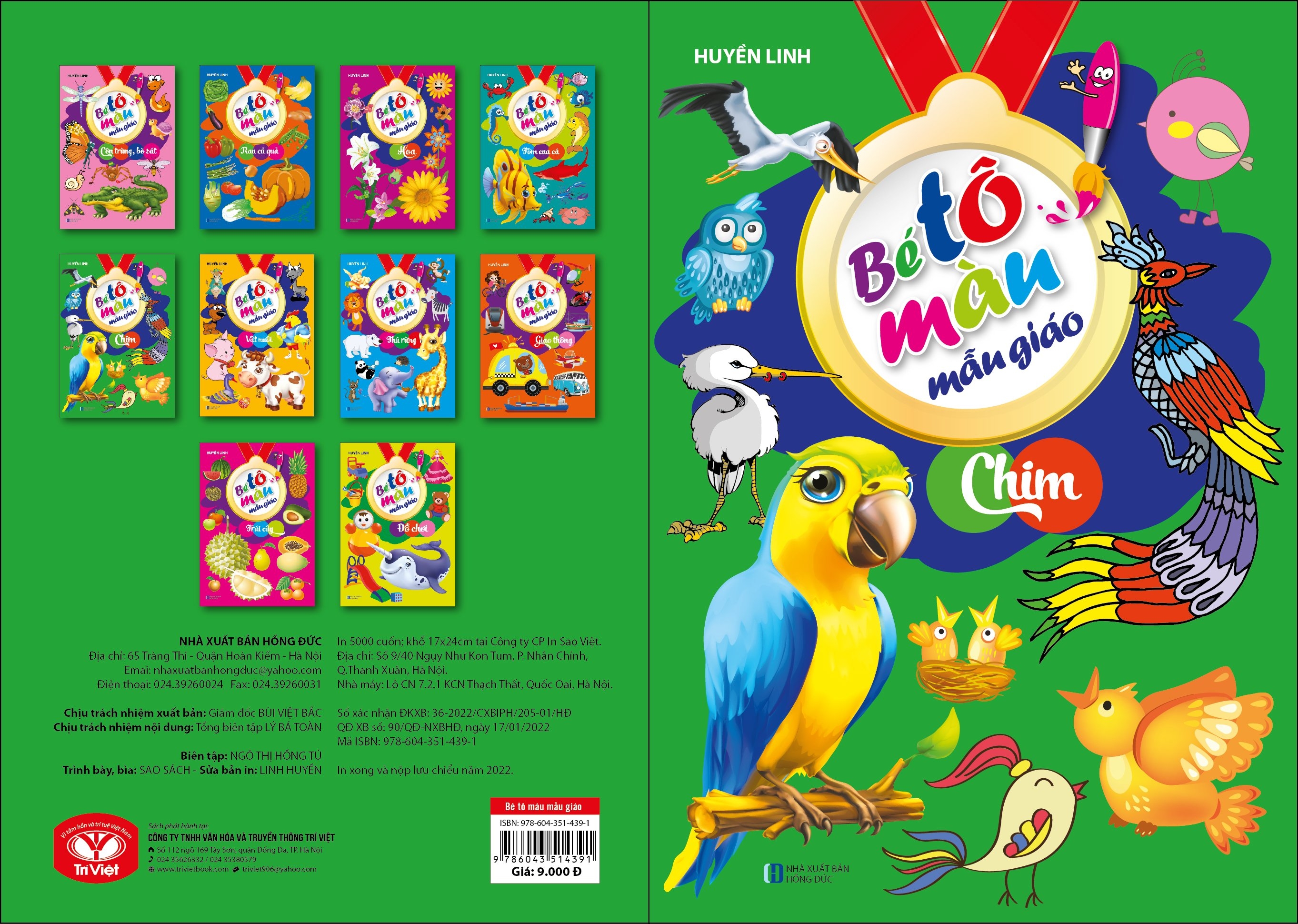 bé tô màu mẫu giáo - chim - Ảnh 2