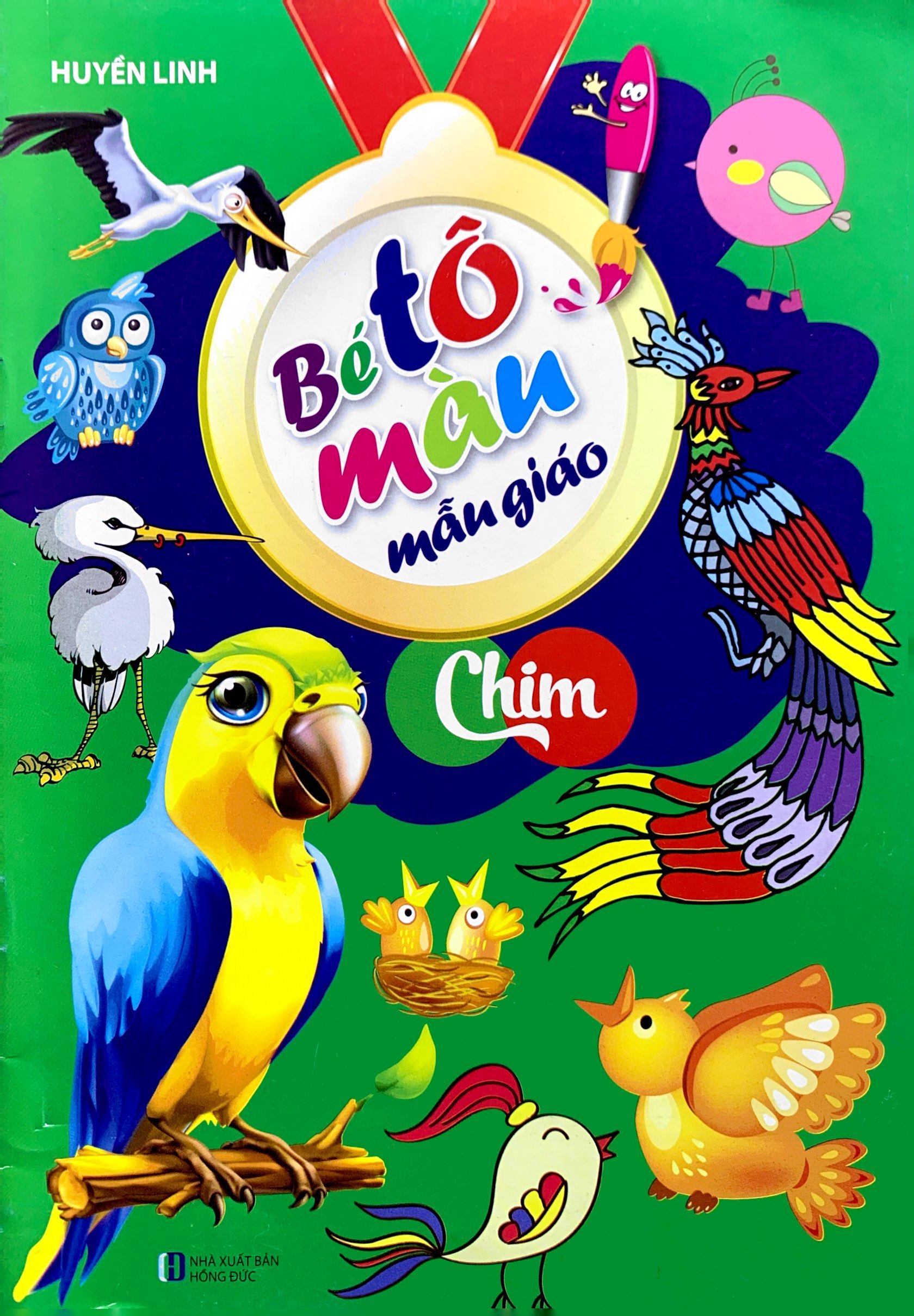 bé tô màu mẫu giáo - chim - Ảnh 3
