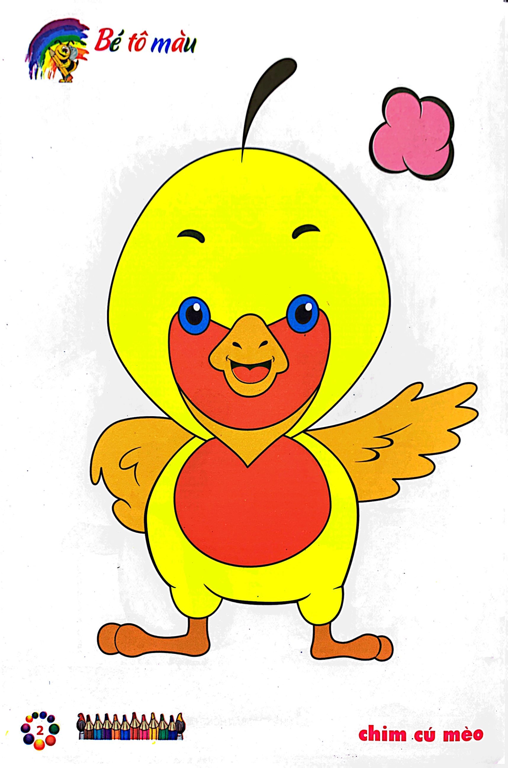 bé tô màu mẫu giáo - chim - Ảnh 4