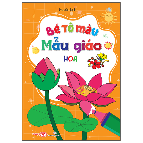 bé tô màu mẫu giáo - hoa