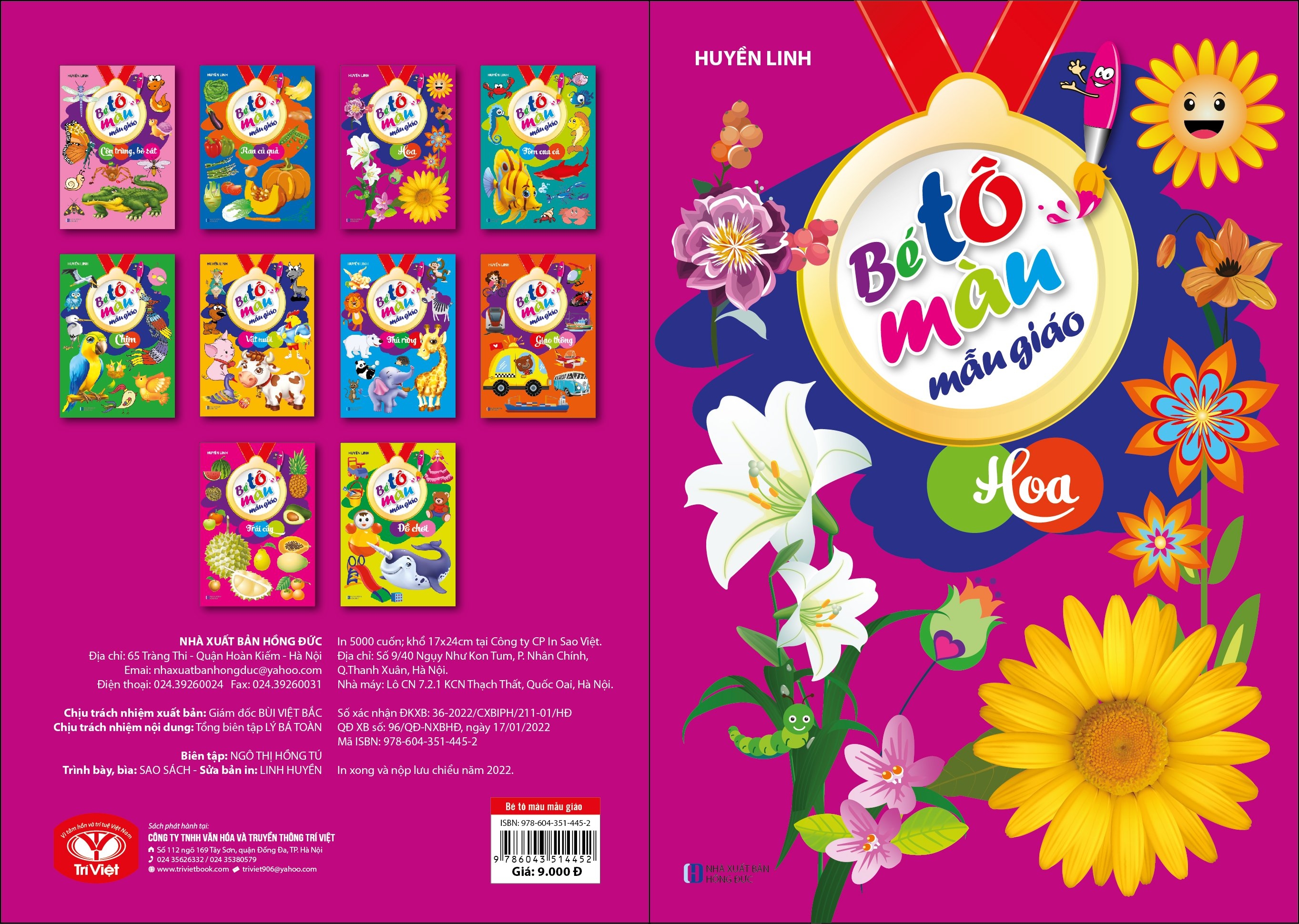 bé tô màu mẫu giáo - hoa - Ảnh 2