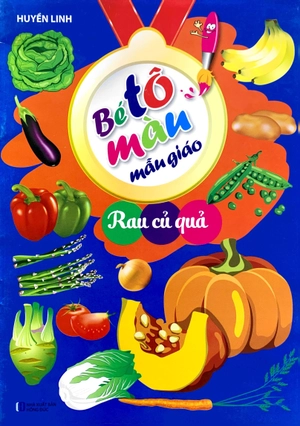 bé tô màu mẫu giáo - rau củ quả - Ảnh 3
