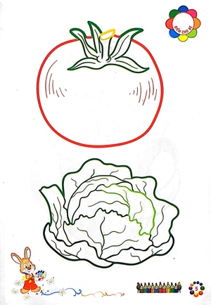 bé tô màu mẫu giáo - rau củ quả - Ảnh 7