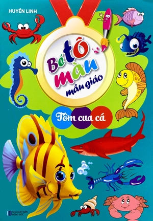 bé tô màu mẫu giáo - tôm cua cá - Ảnh 3