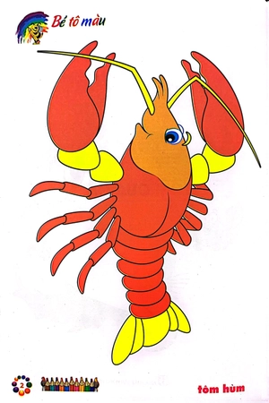 bé tô màu mẫu giáo - tôm cua cá - Ảnh 4