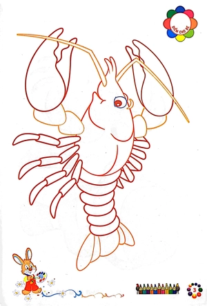 bé tô màu mẫu giáo - tôm cua cá - Ảnh 5